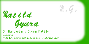matild gyura business card